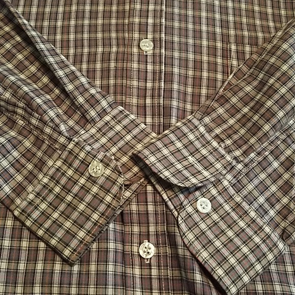 Pierre PL Leon Plaid Men’s Dress Shirt Collar Size 16.5 - Picture 7 of 8